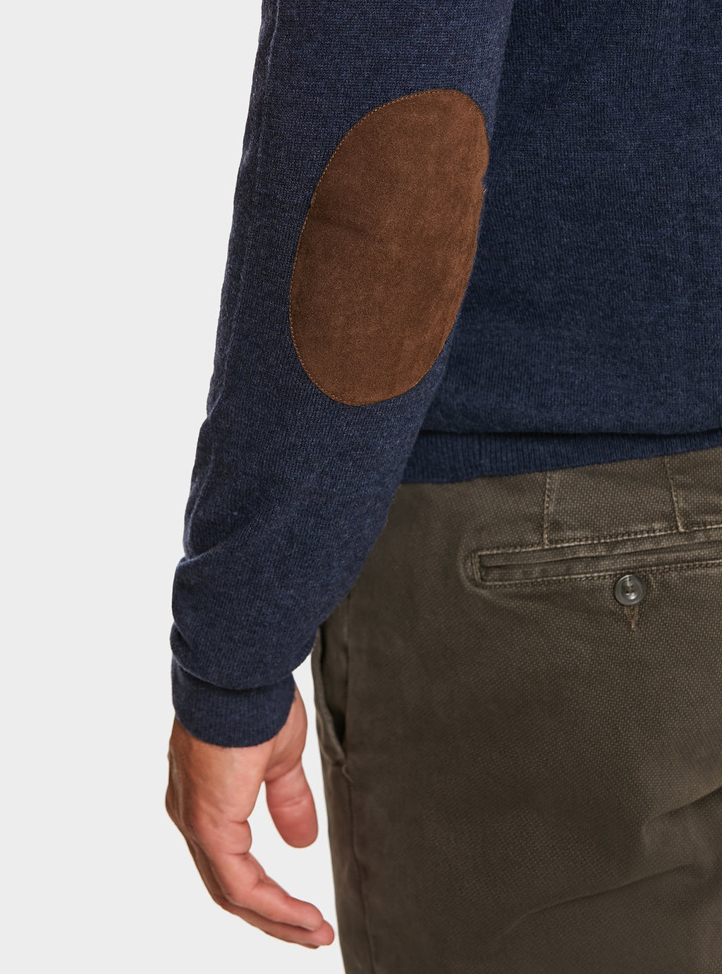 Maglia mezza zip in lana e cashmere-3