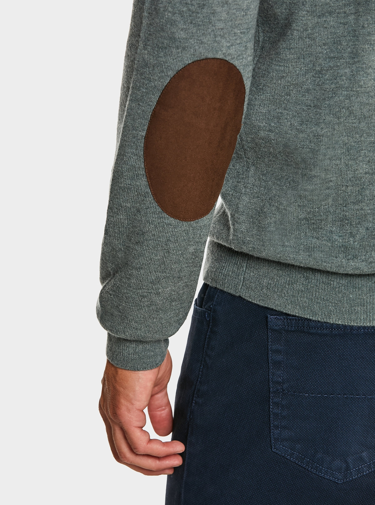 Maglia mezza zip in lana e cashmere-3