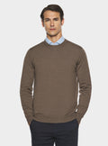 Maglia girocollo in pura lana merino-0
