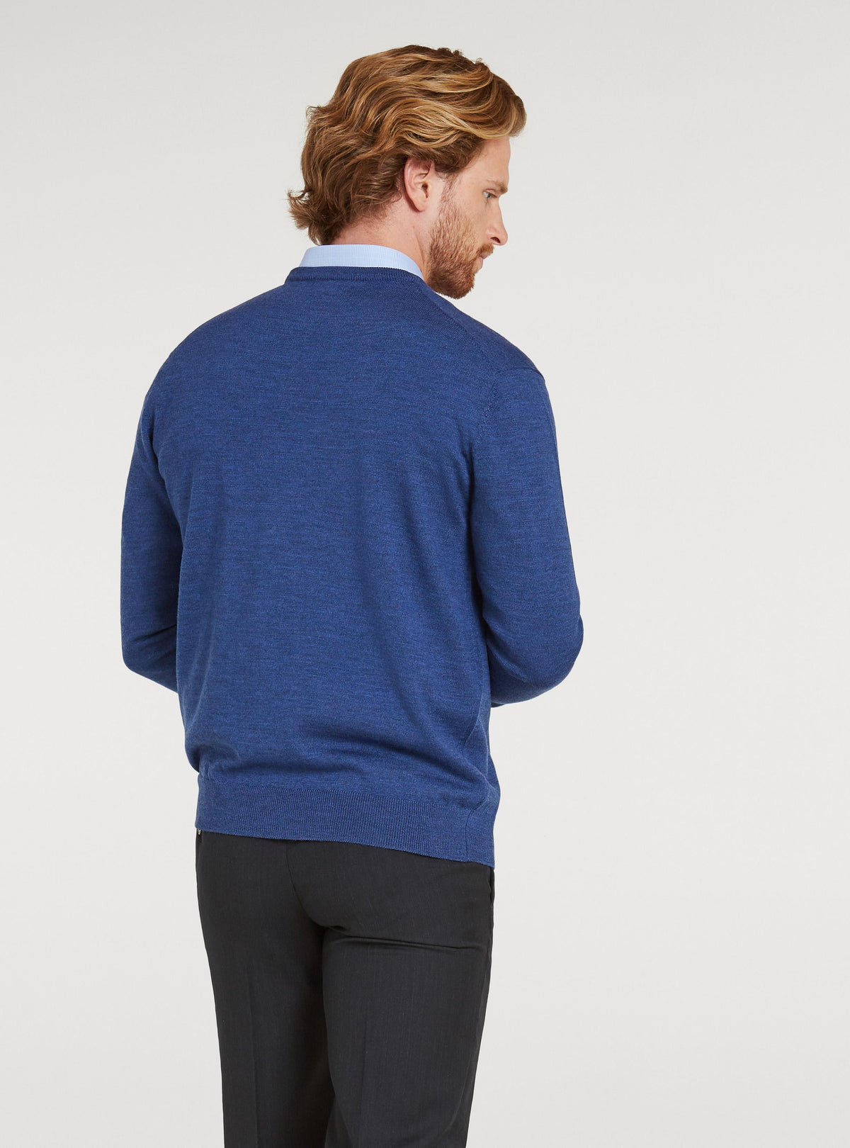 Maglia girocollo in pura lana merino-2