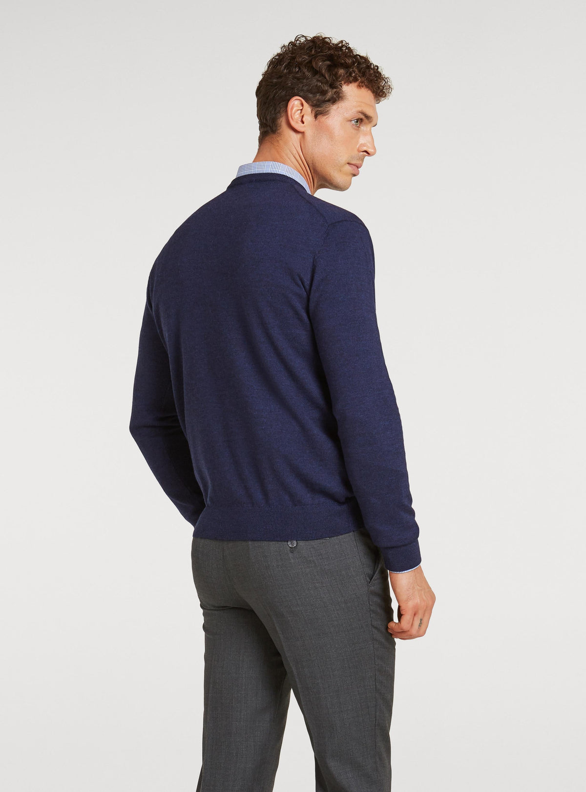 Maglia girocollo in pura lana merino-2