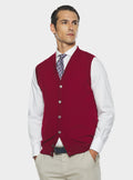 Gilet con bottoni in lana Merino-0