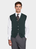 Gilet con bottoni in lana Merino-0