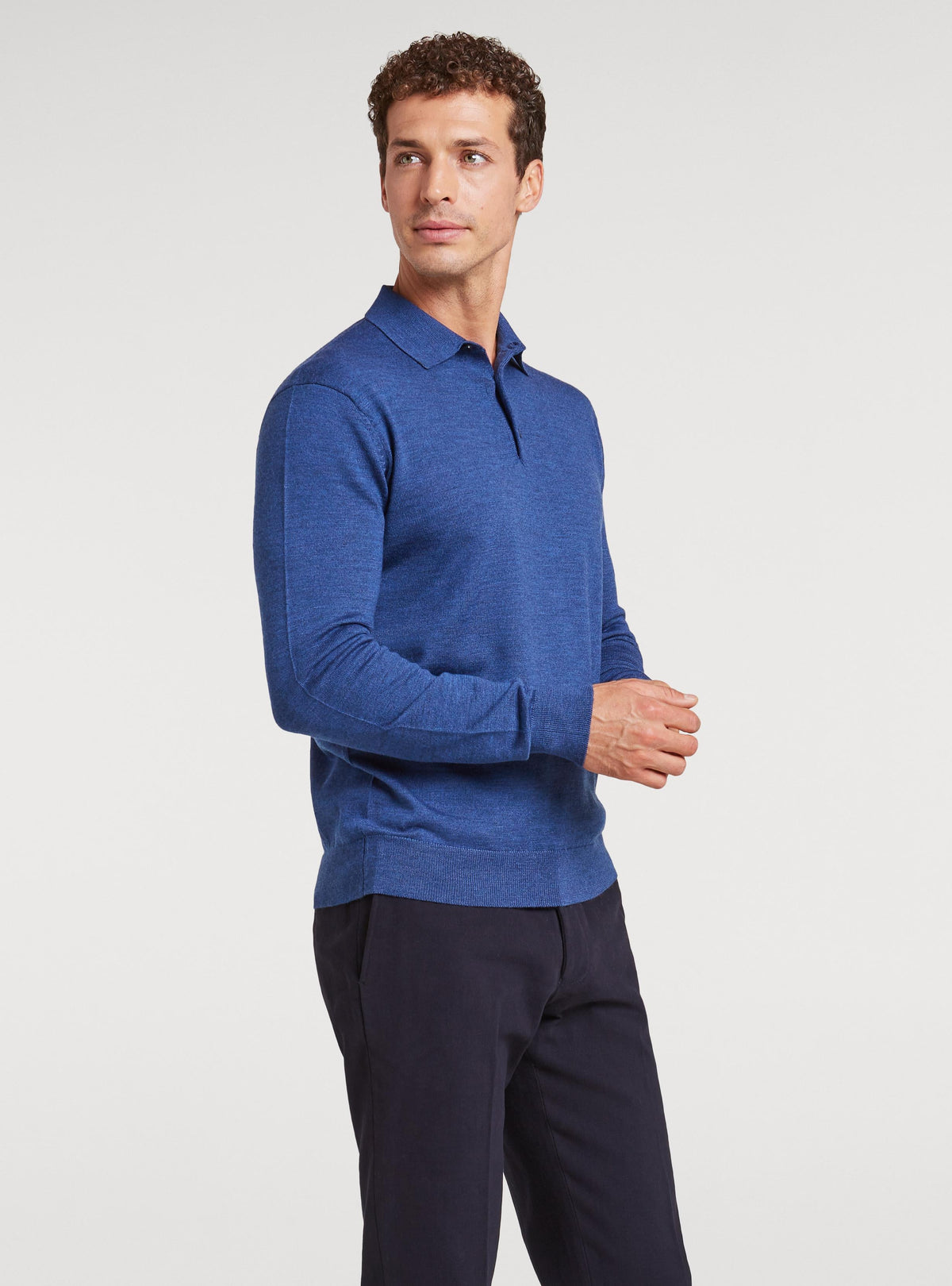 Polo in pura lana merino-0
