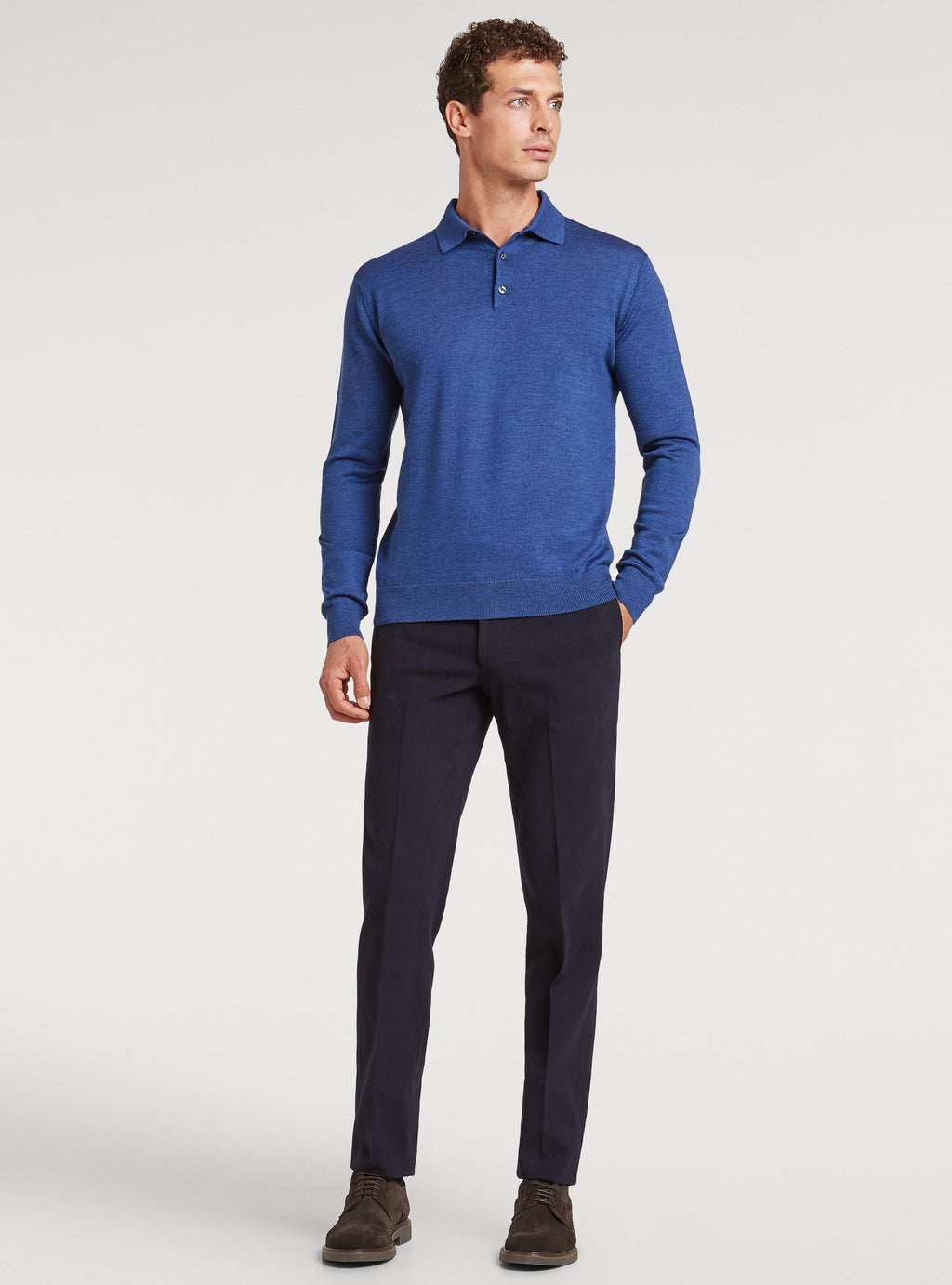 Polo in pura lana merino-1
