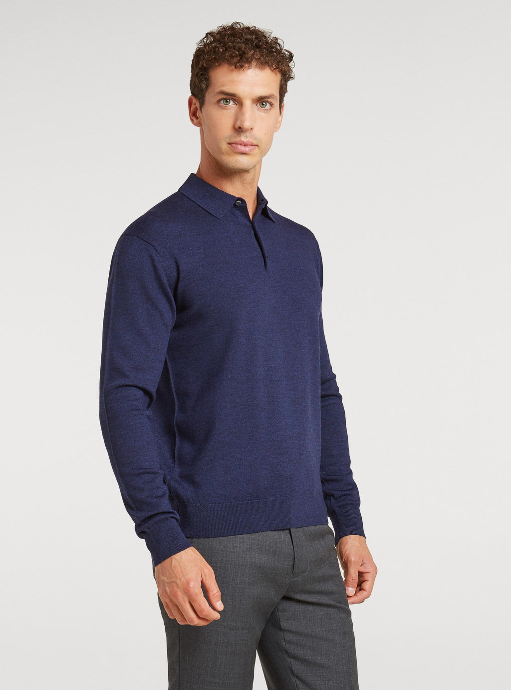 Polo in pura lana merino-0