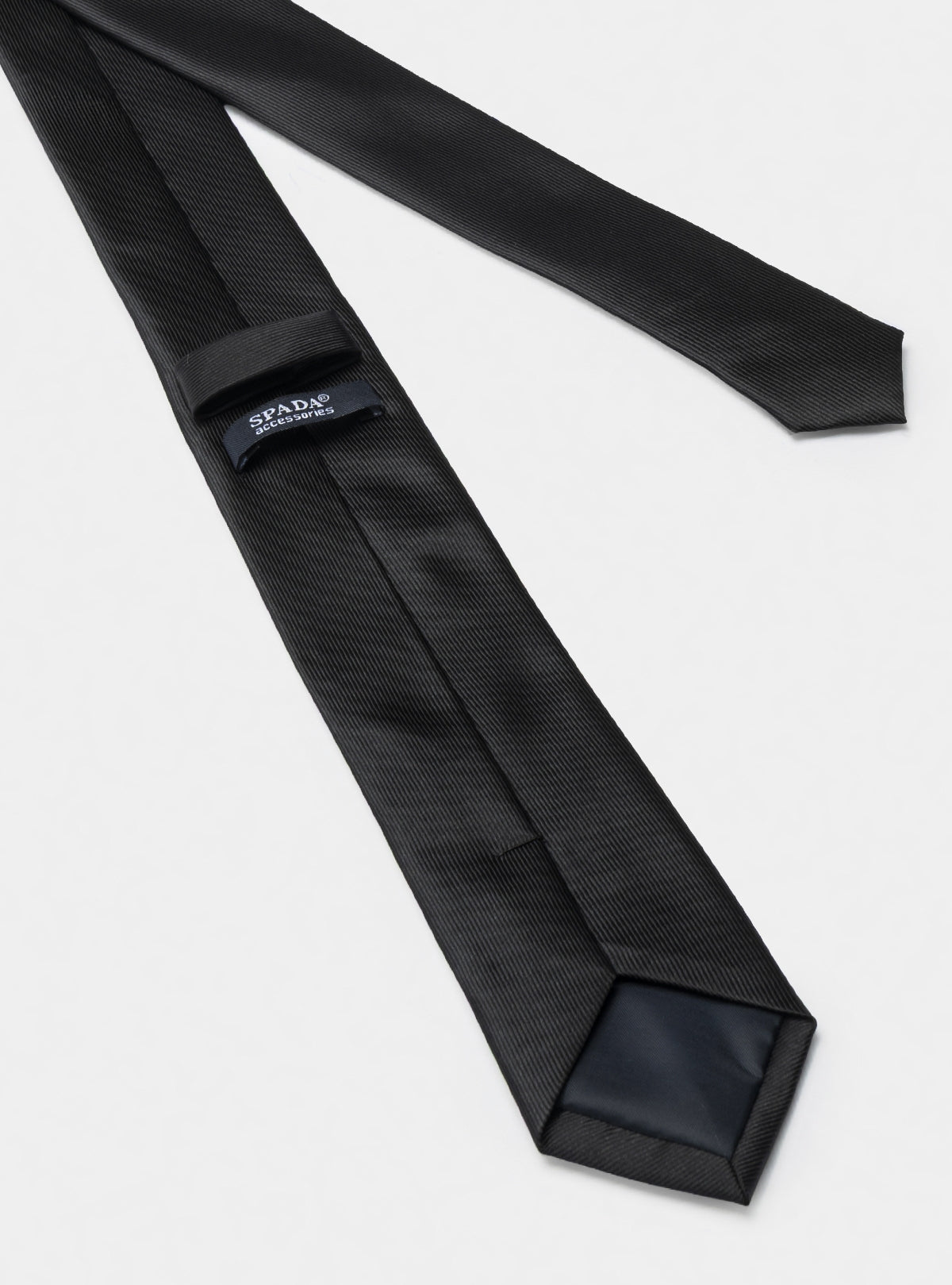 Cravatta nera stretta-1