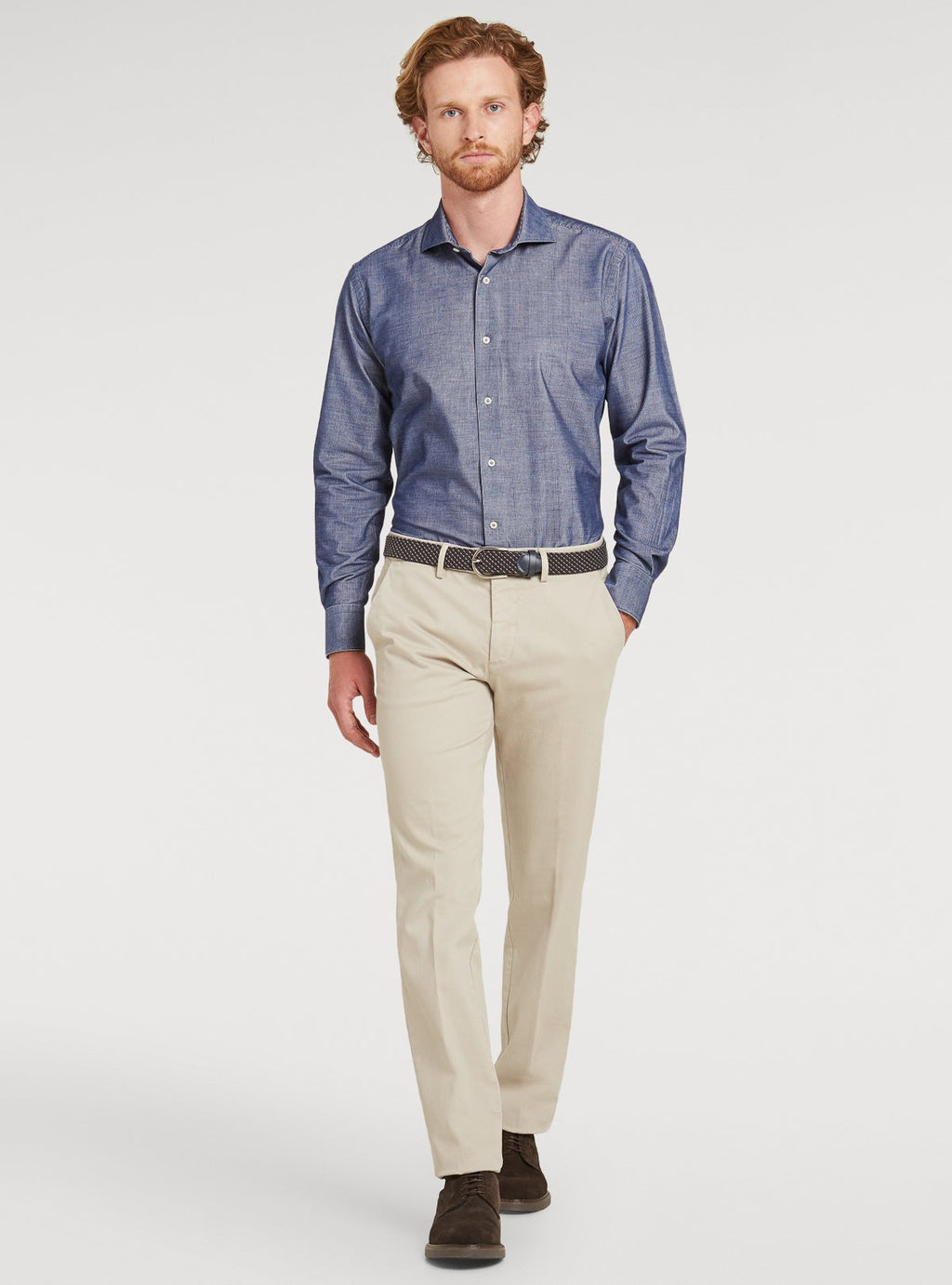 Pantalone chinos tasca America in cotone-1