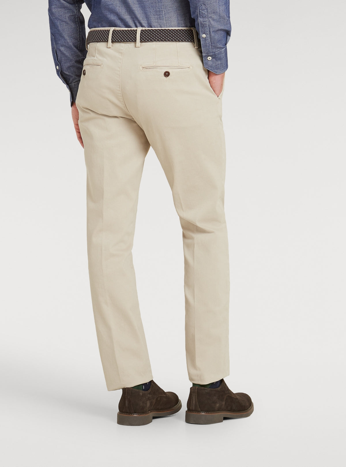 Pantalone chinos tasca America in cotone-2