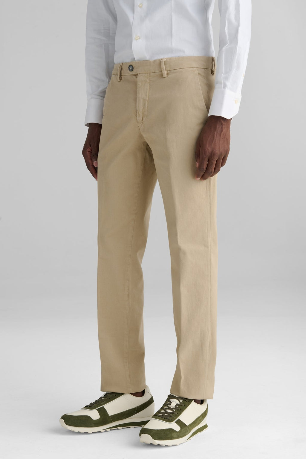Pantalone chinos tasca America in cotone-0