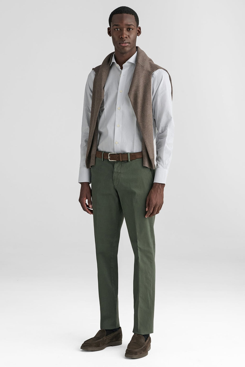 Pantalone chinos tasca America in cotone-1
