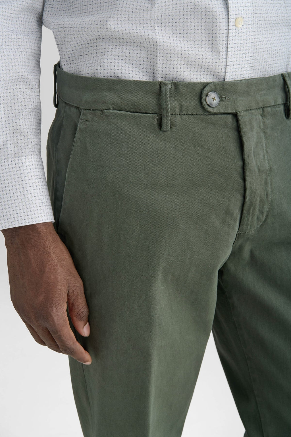 Pantalone chinos tasca America in cotone-2