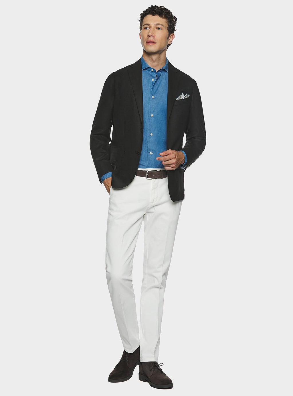 Pantalone chinos tasca America in cotone-2
