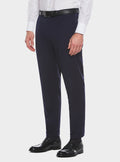 Pantalone classico con pences in misto lana stretch-0