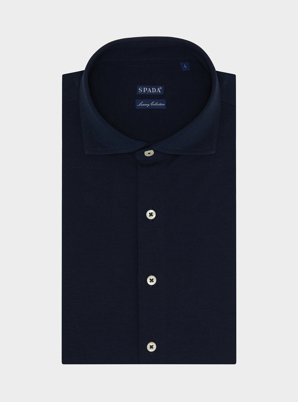 Polo camicia in cotone piquet.-0