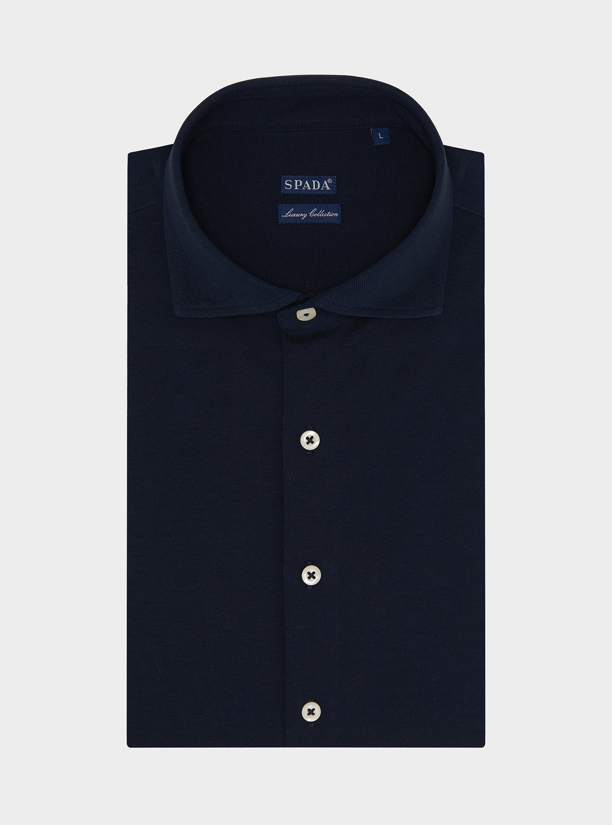 Polo camicia in cotone piquet.-0