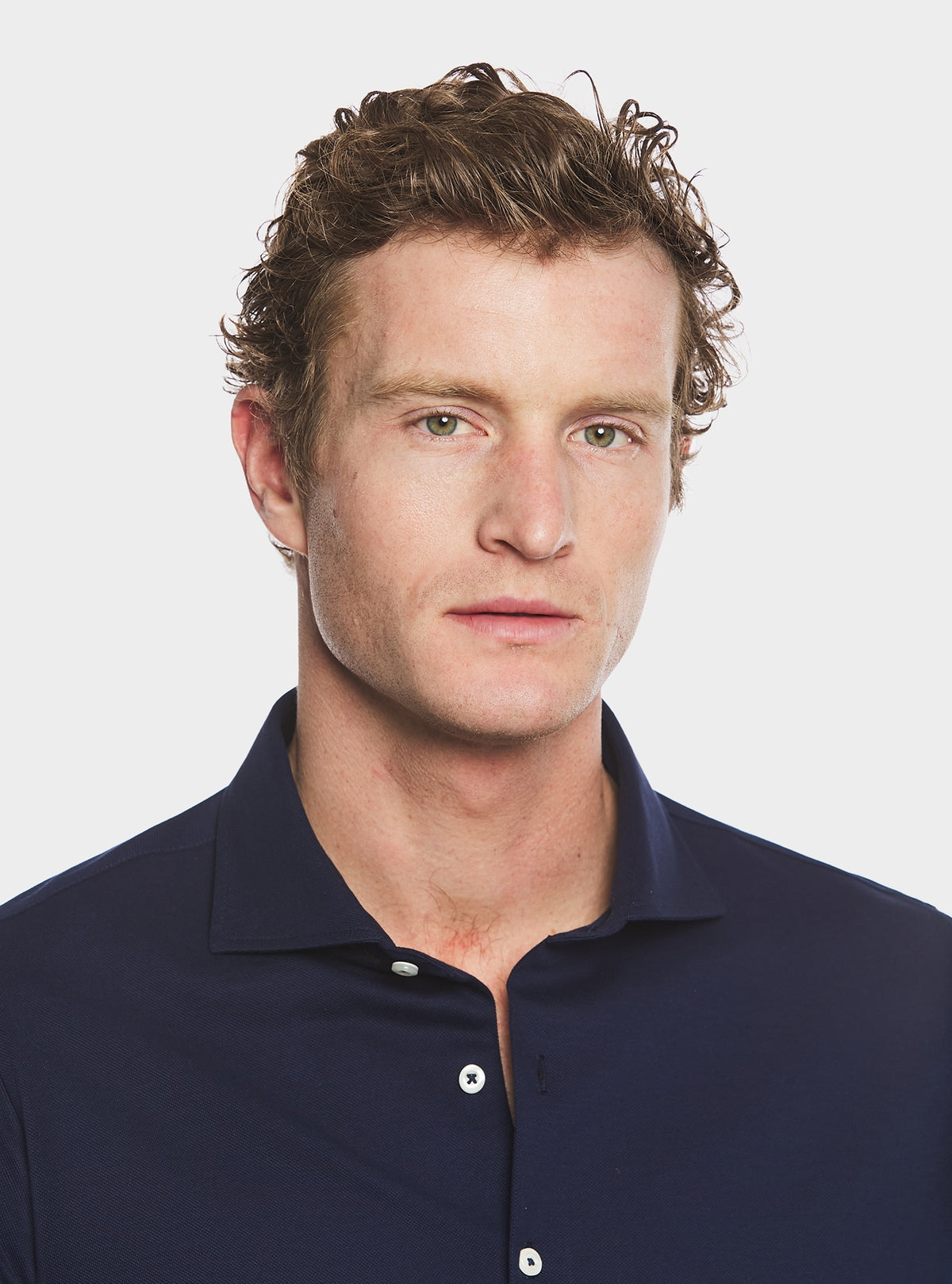 Polo camicia in cotone piquet.-1