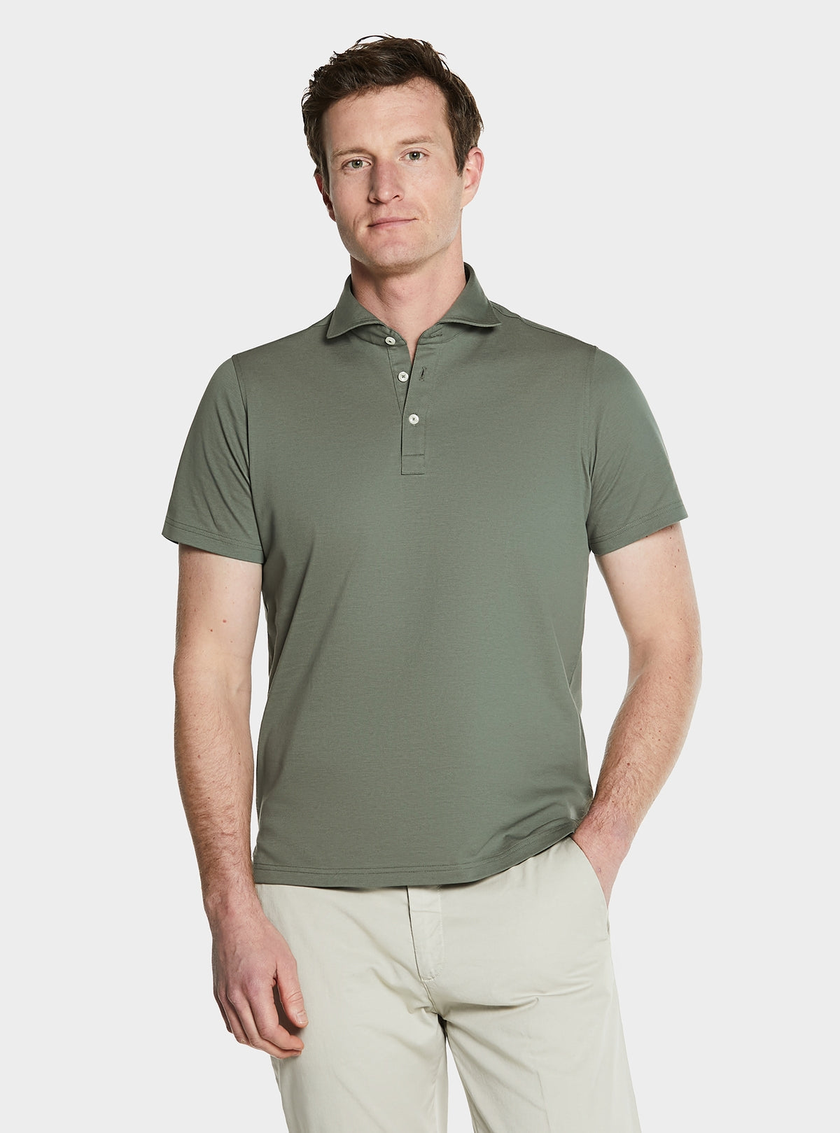 Polo manica corta in cotone piquet-1
