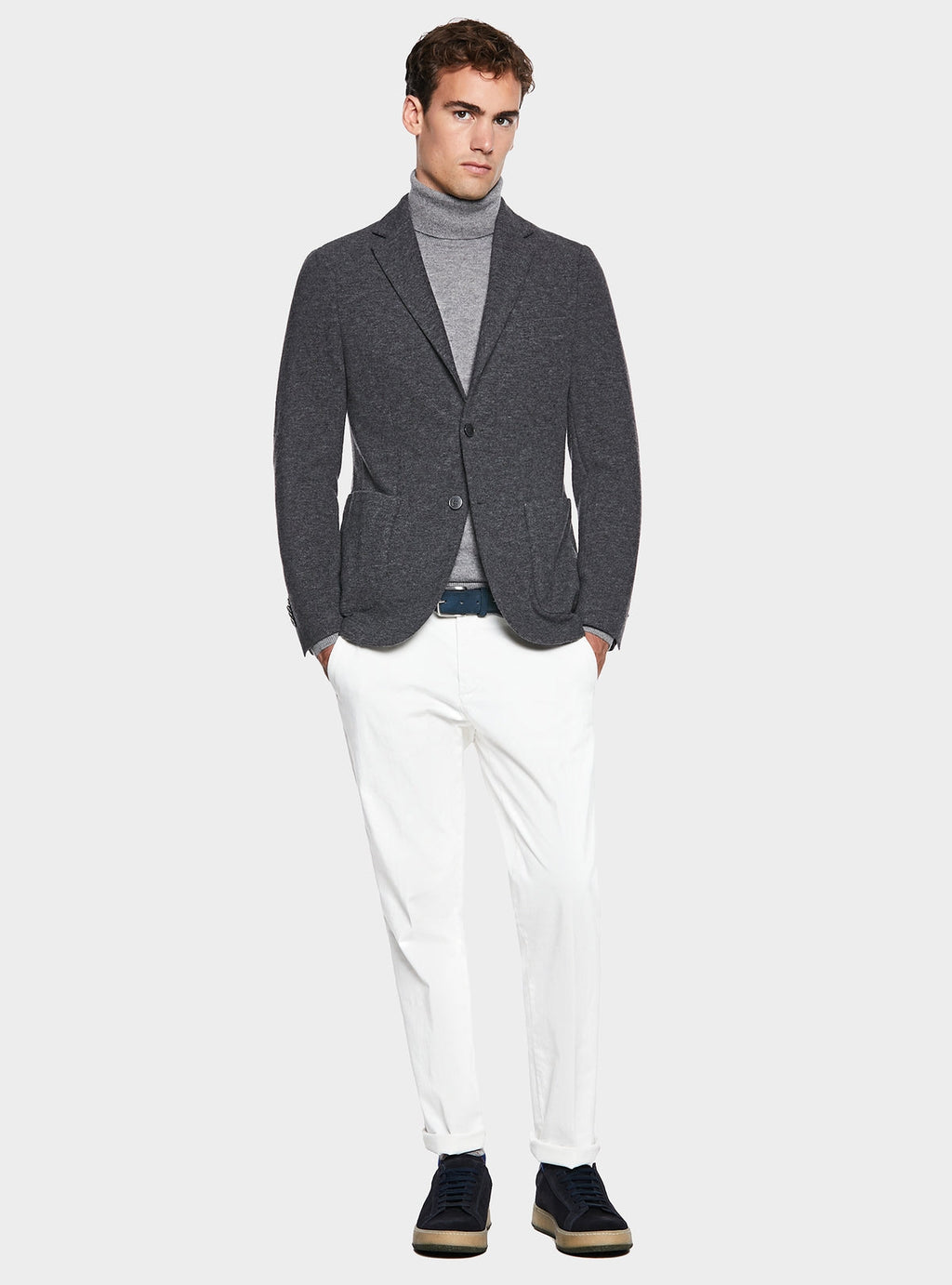 Giacca in maglia in misto lana-1