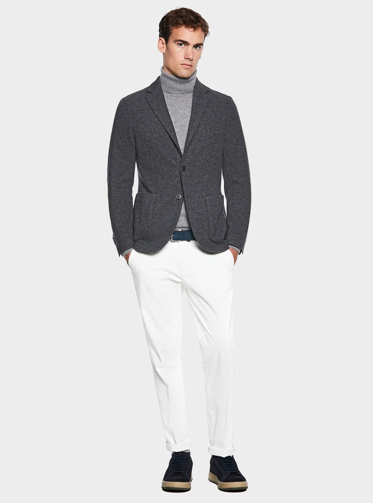 Giacca in maglia in misto lana-1