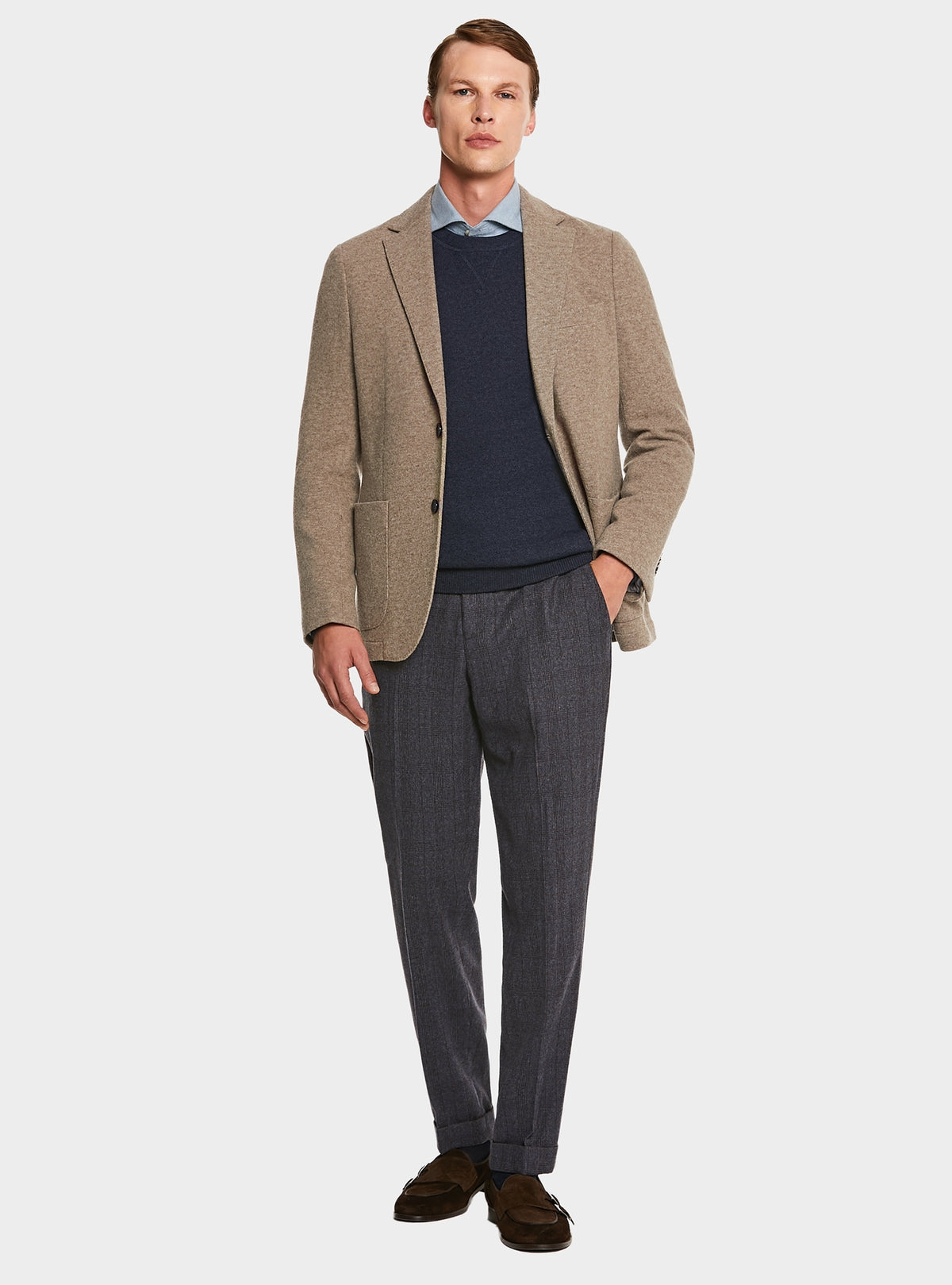 Giacca in maglia in misto lana-1