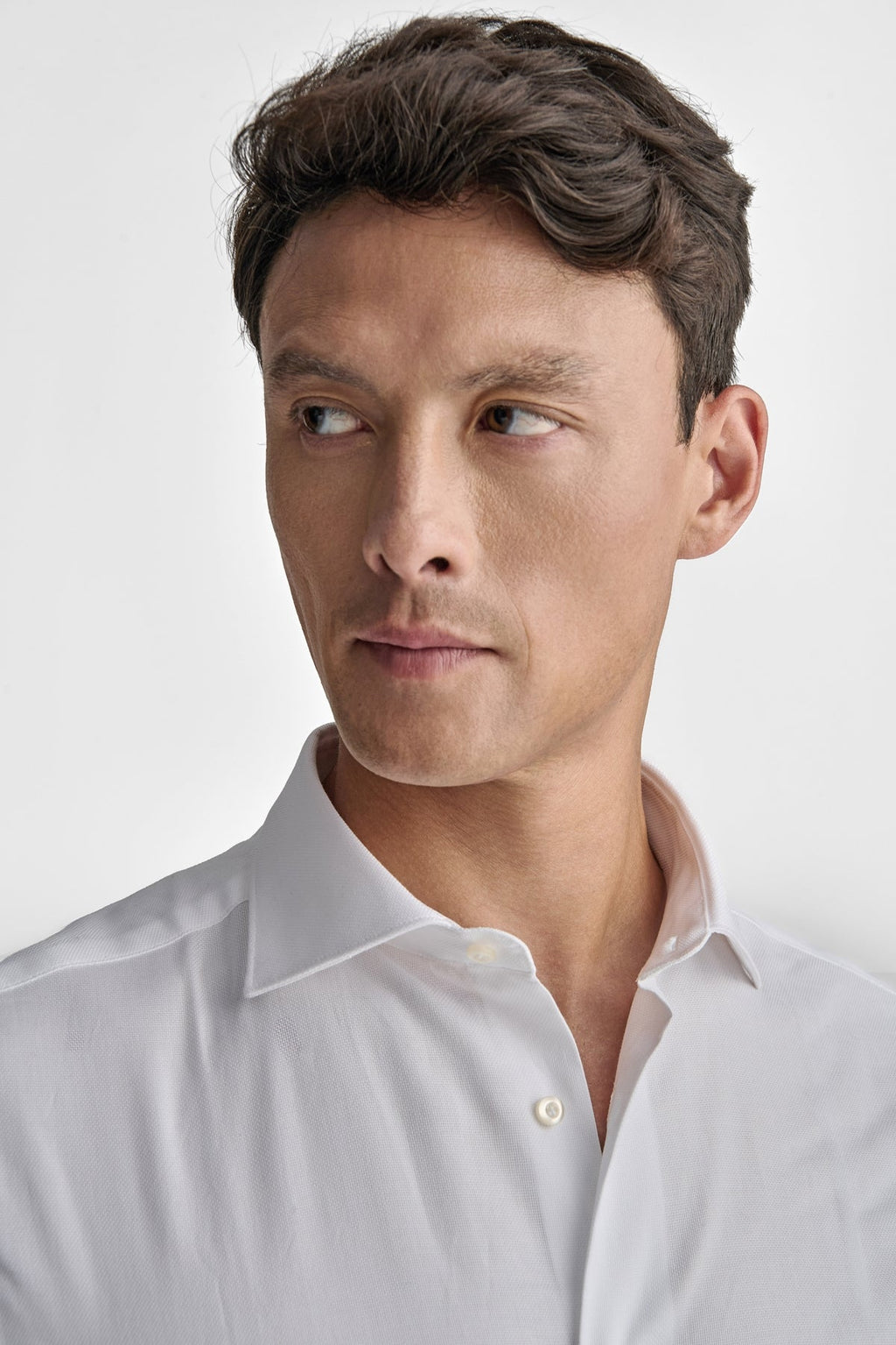 Camicia Oxford collo francese in puro cotone-2