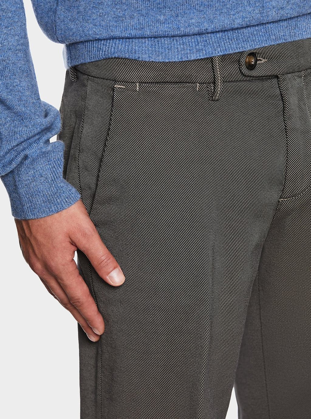 Pantalone chinos trama diagonale-2