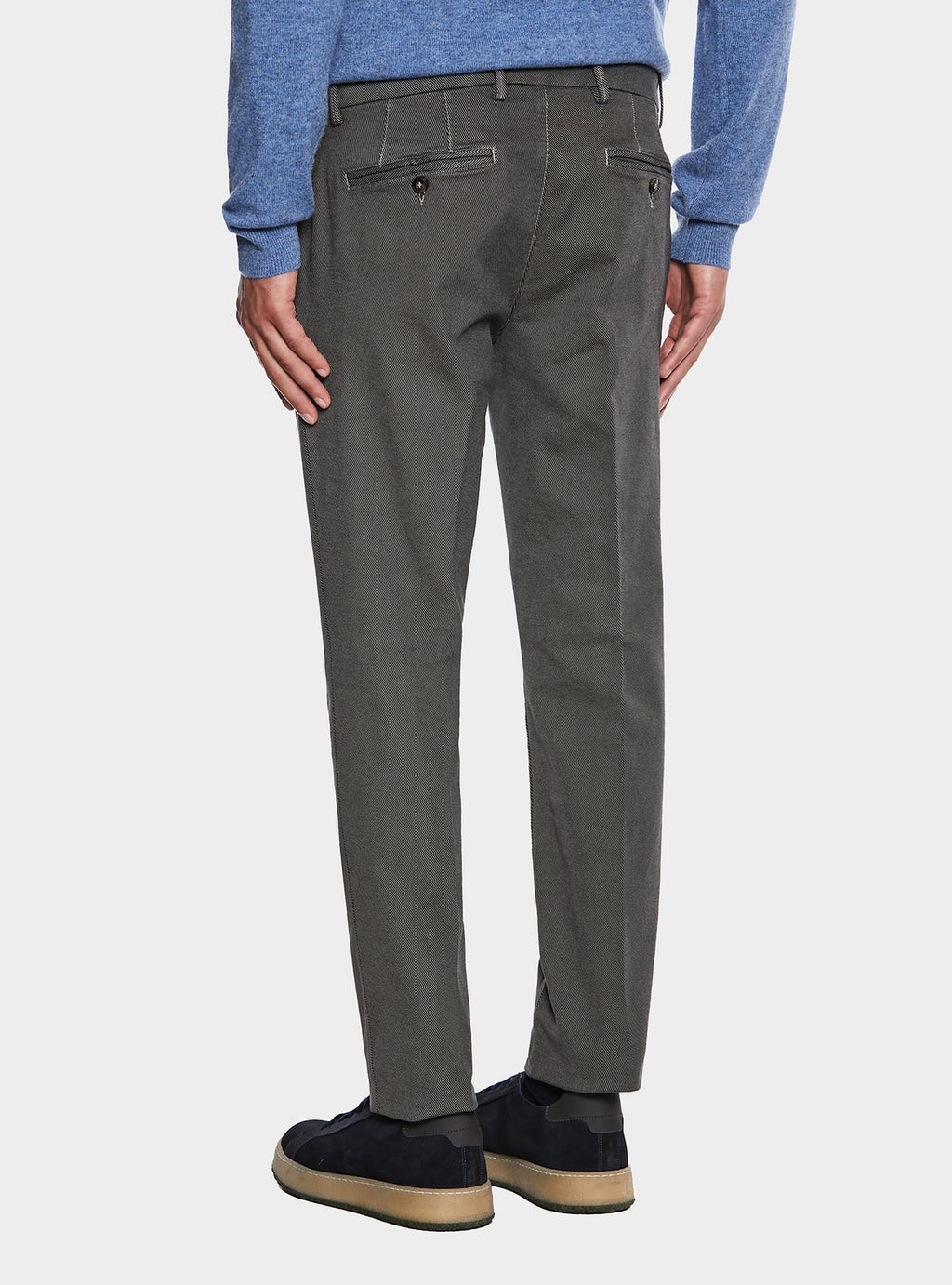 Pantalone chinos trama diagonale-3