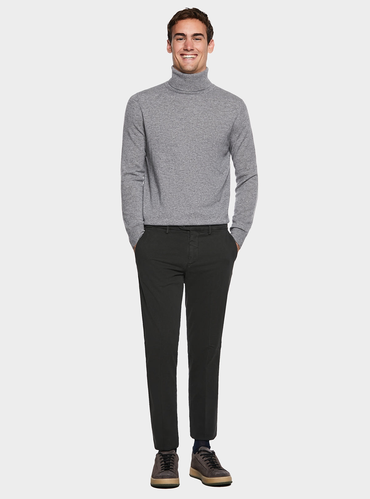 Pantalone chinos trama diagonale-1