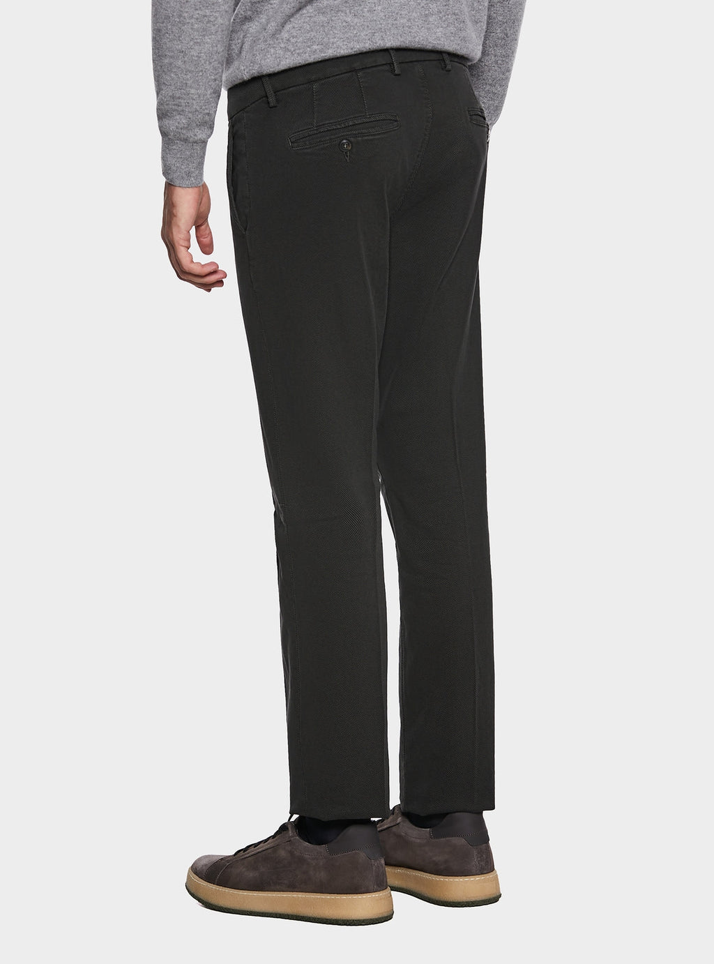 Pantalone chinos trama diagonale-3