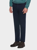 Pantalone chinos trama diagonale-0