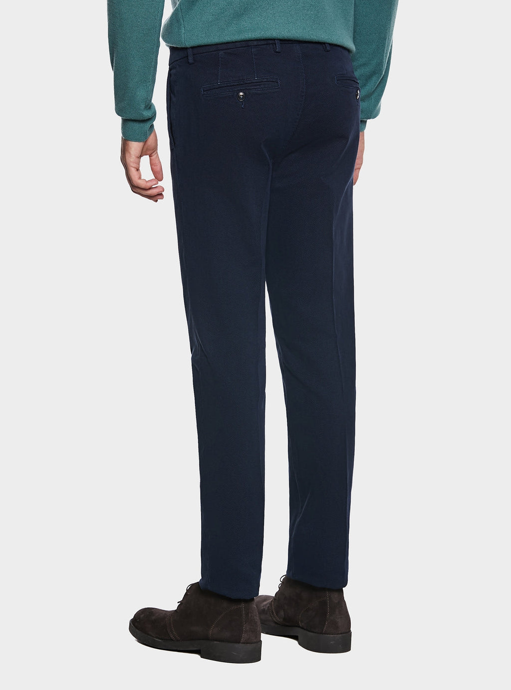 Pantalone chinos trama diagonale-3