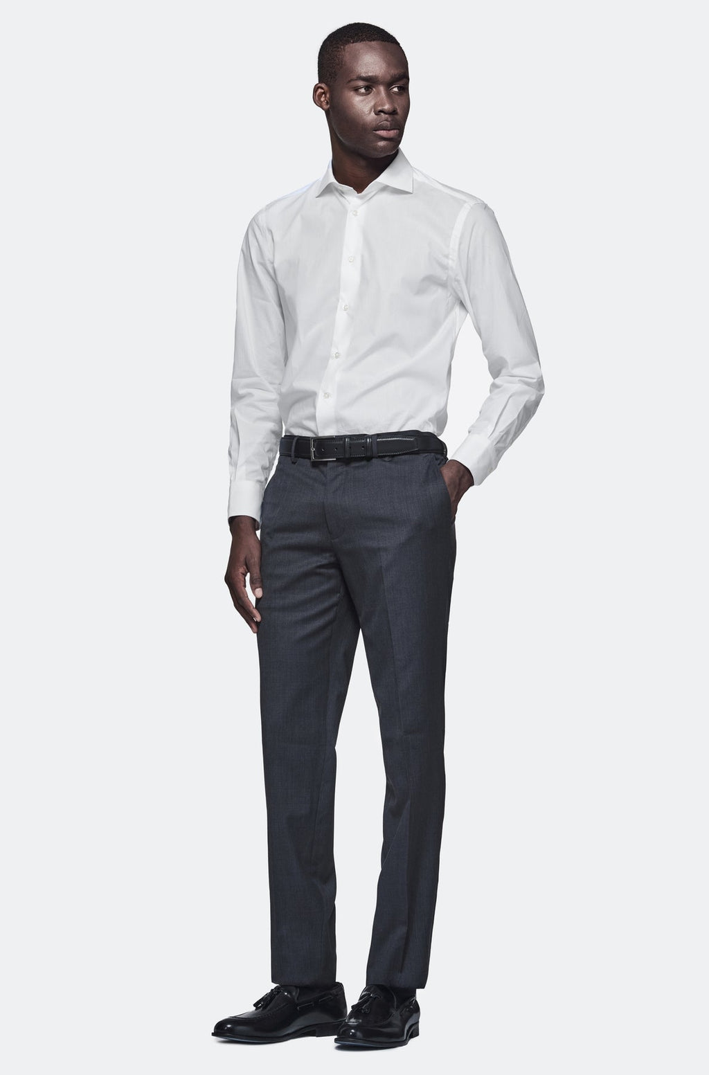 Pantalone in misto lana elastico-3