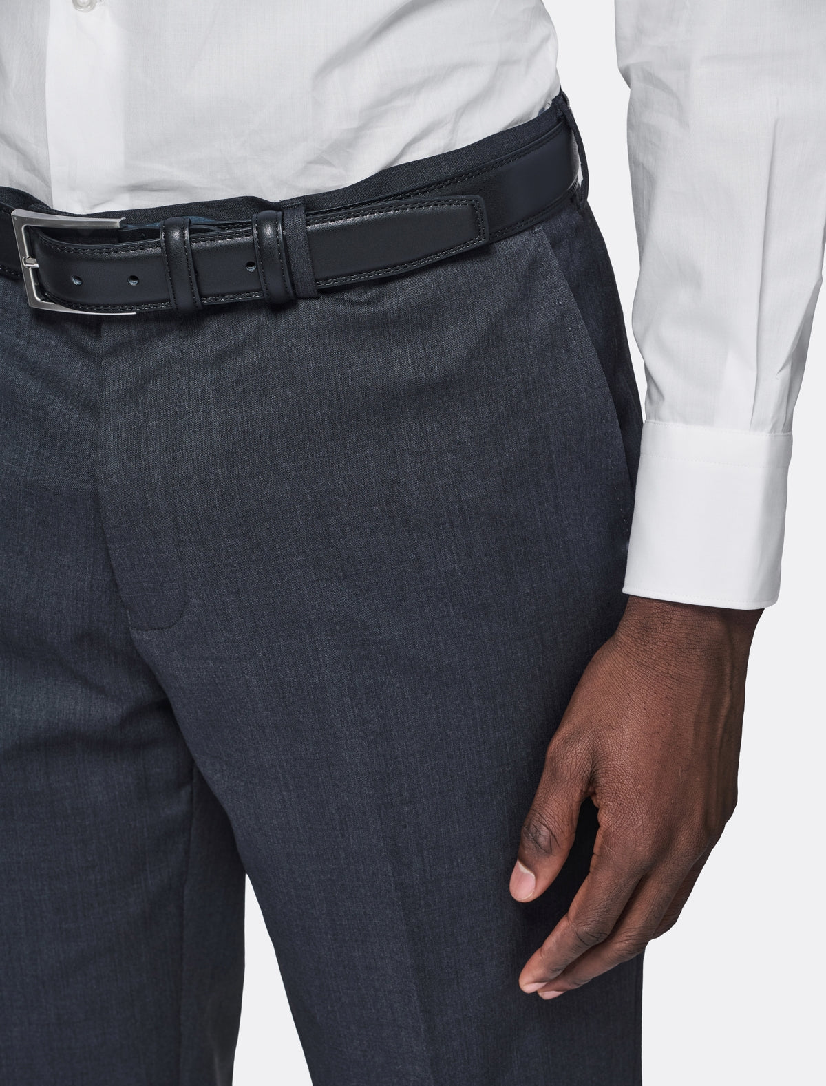 Pantalone in misto lana elastico-1