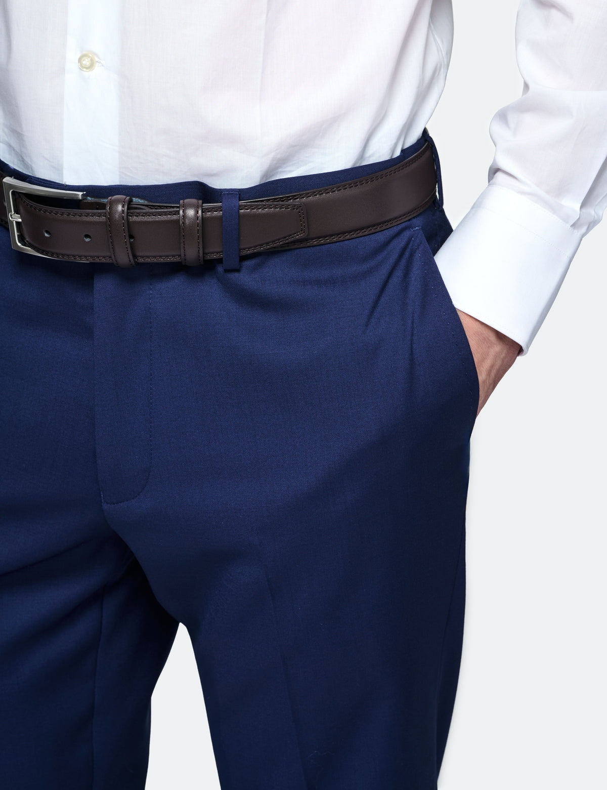 Pantalone in misto lana elastico-1