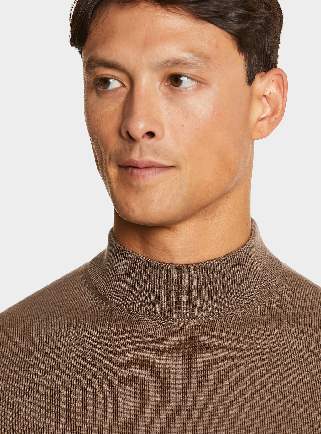 Maglia in pura lana merino mezzo collo alto-2