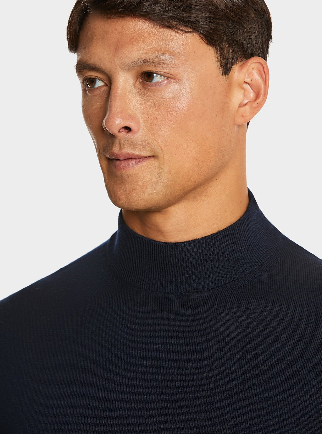 Maglia in pura lana merino mezzo collo alto-2