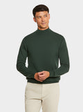 Maglia in pura lana merino mezzo collo alto-0