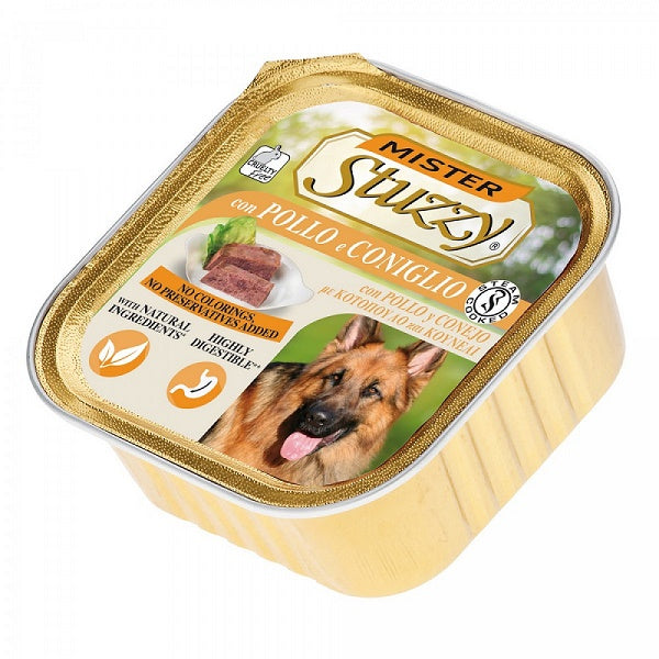 MISTER STUZZY DOG CON POLLO & CONIGLIO 300 GR.