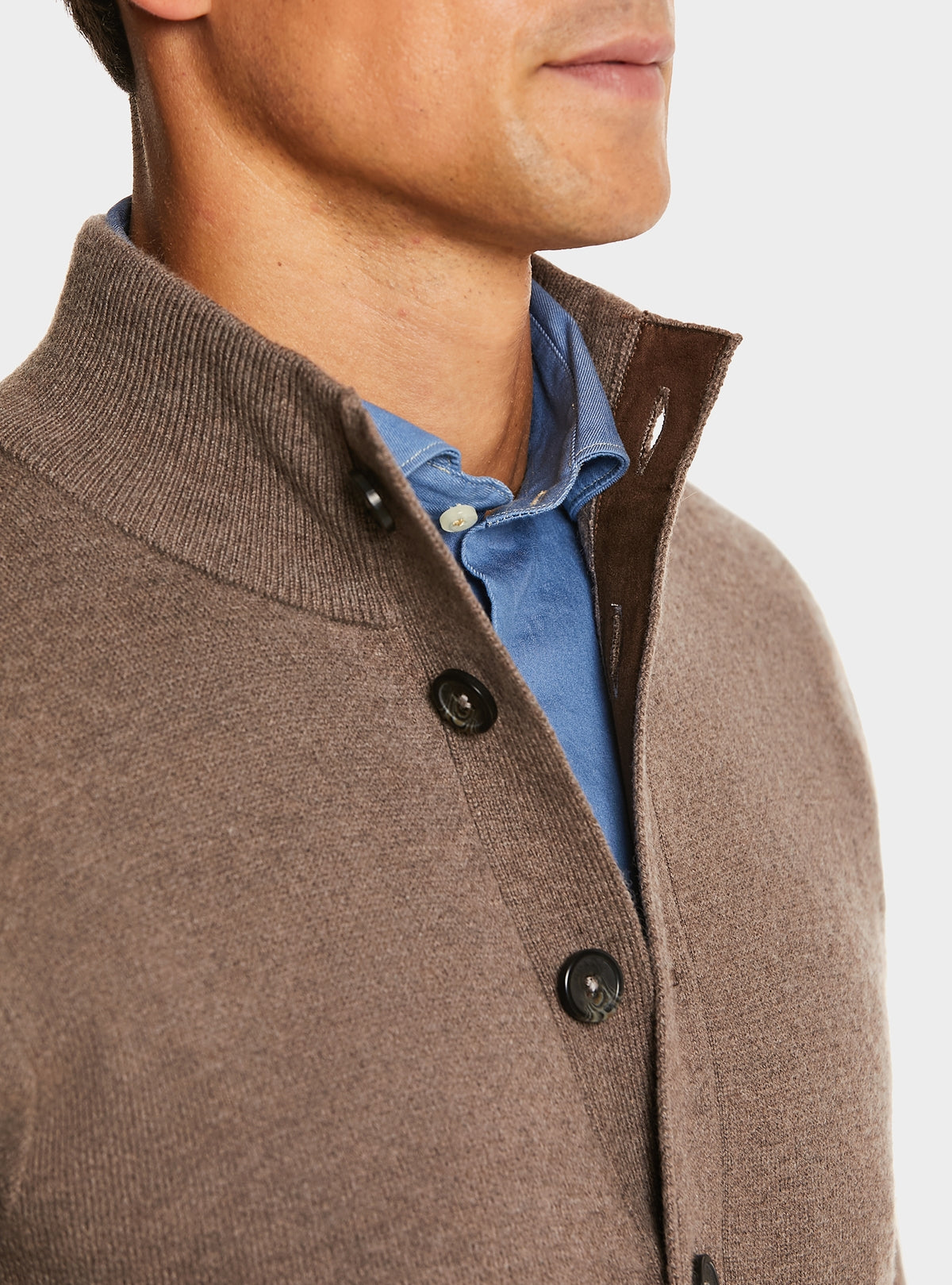 Cardigan con bottoni in lana e cashmere-2