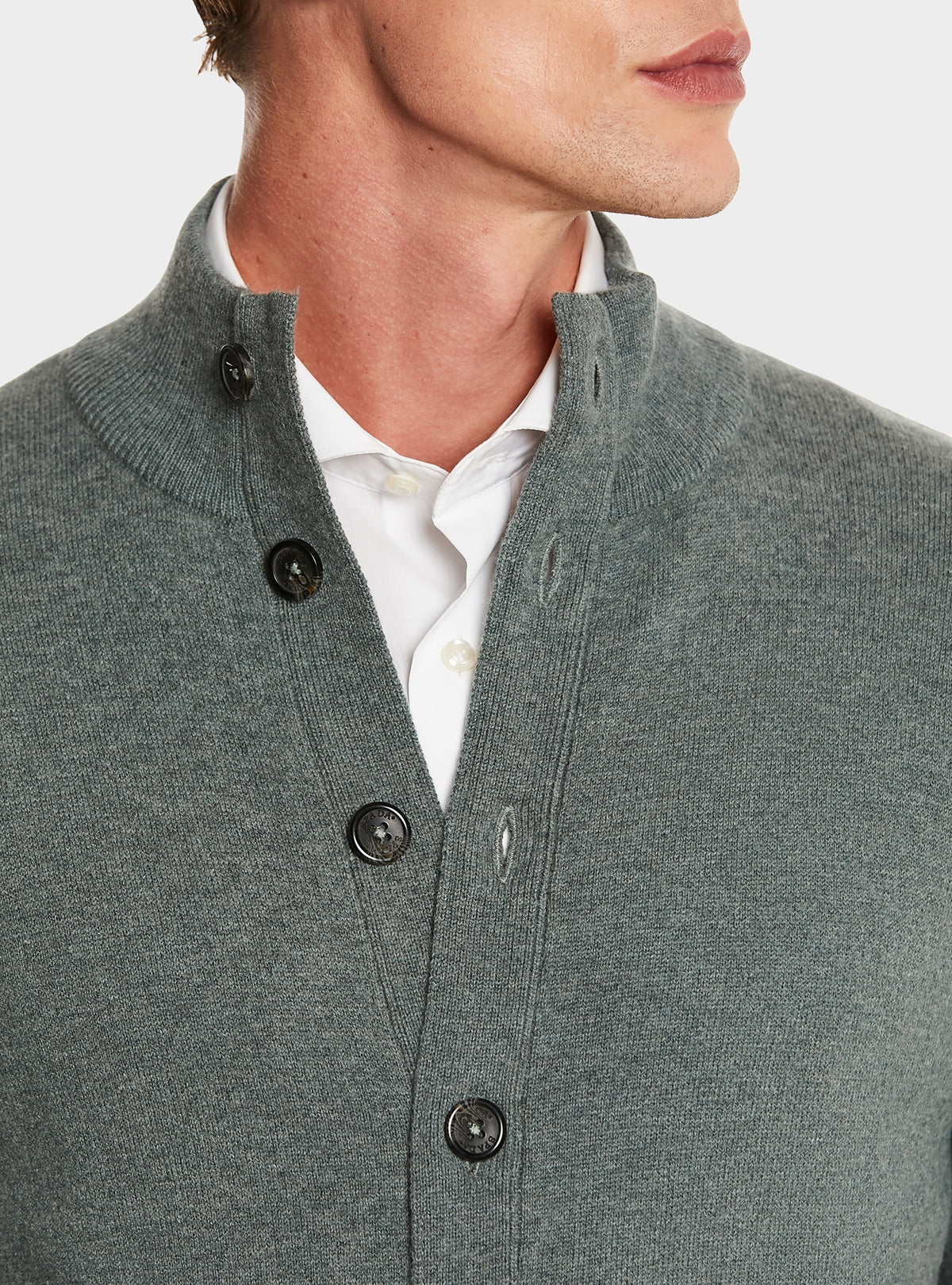 Cardigan con bottoni in lana e cashmere-2