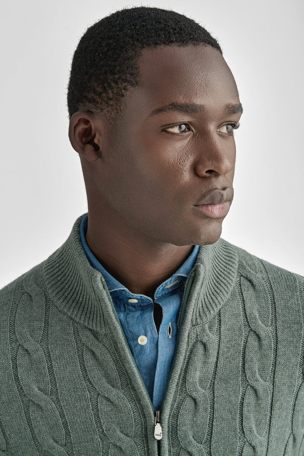 Cardigan a trecce in pura lana e cashmere-2