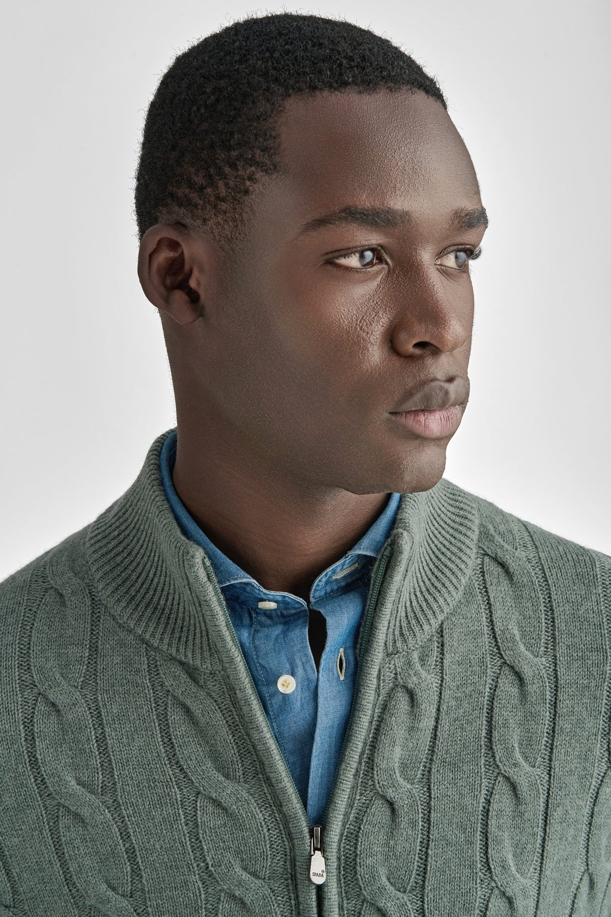 Cardigan a trecce in pura lana e cashmere-2