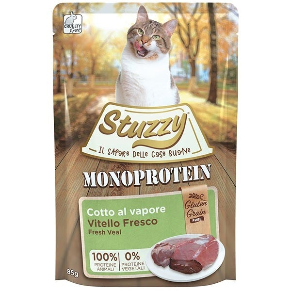 STUZZY CAT GRAIN FREE ADULT VITELLO 85 GR.