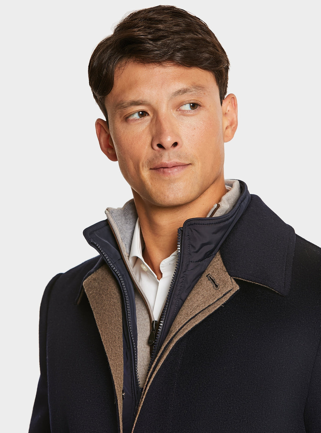 Cappotto con gilet in misto lana e cashmere-2