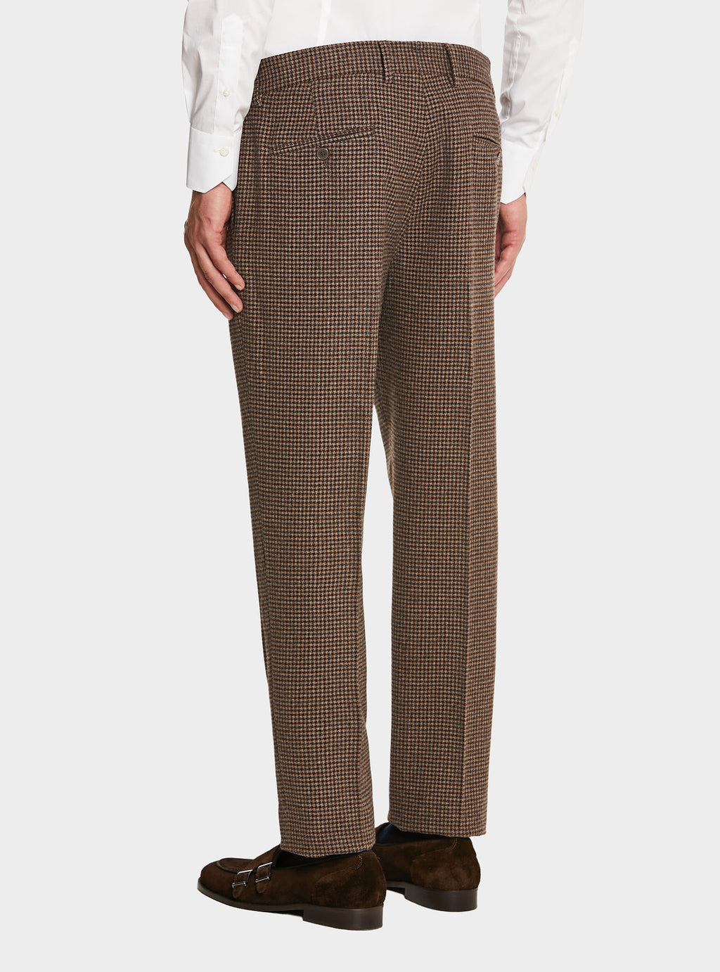 Pantalone misto lana pied de poule-2