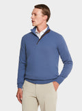 Maglia mock neck in lana e cashmere-0