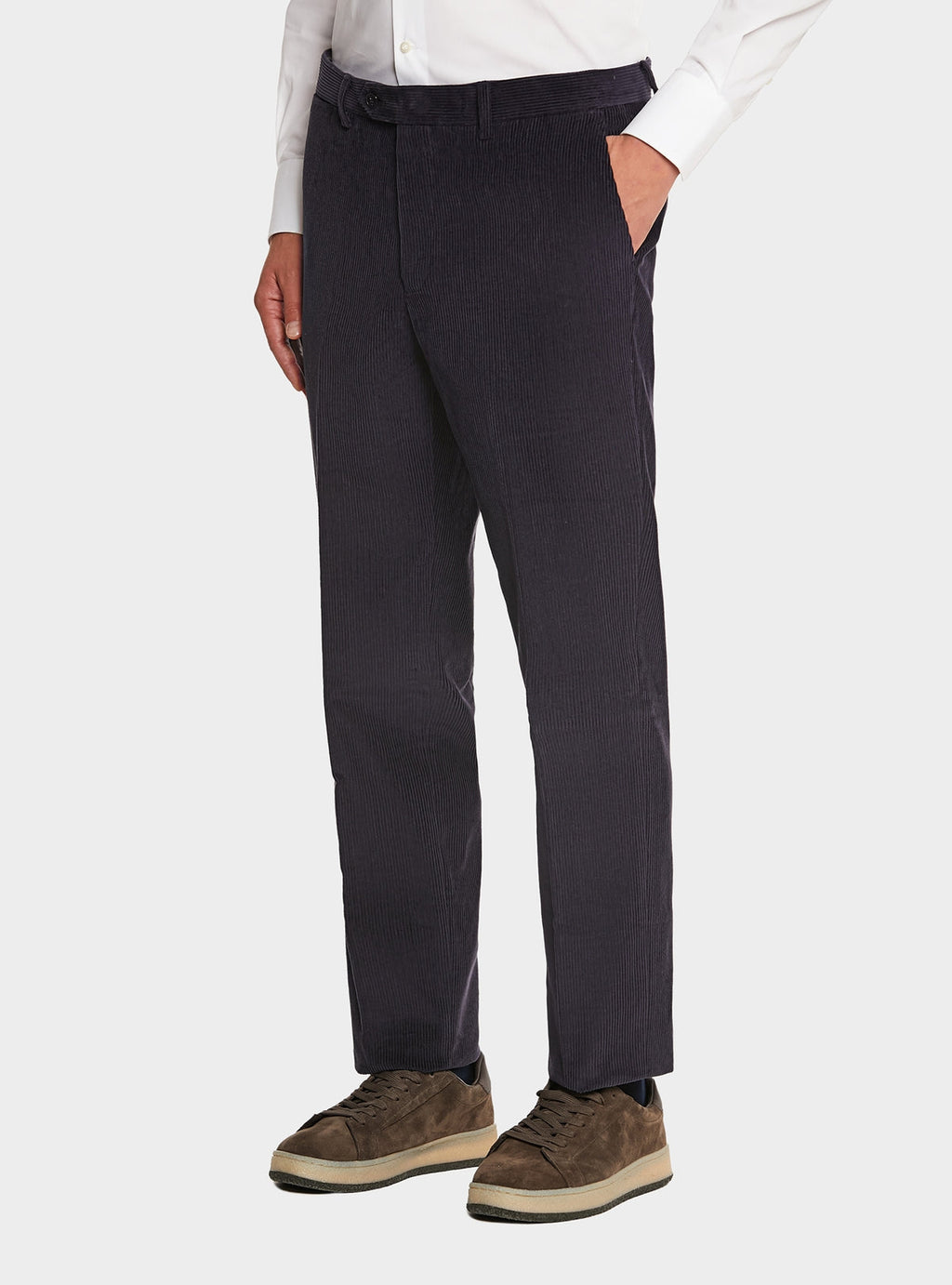 Pantalone tasca america in velluto a coste in puro cotone-0