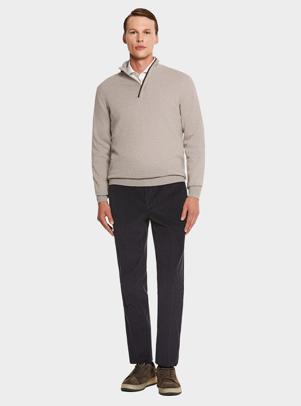 Pantalone tasca america in velluto a coste in puro cotone-1