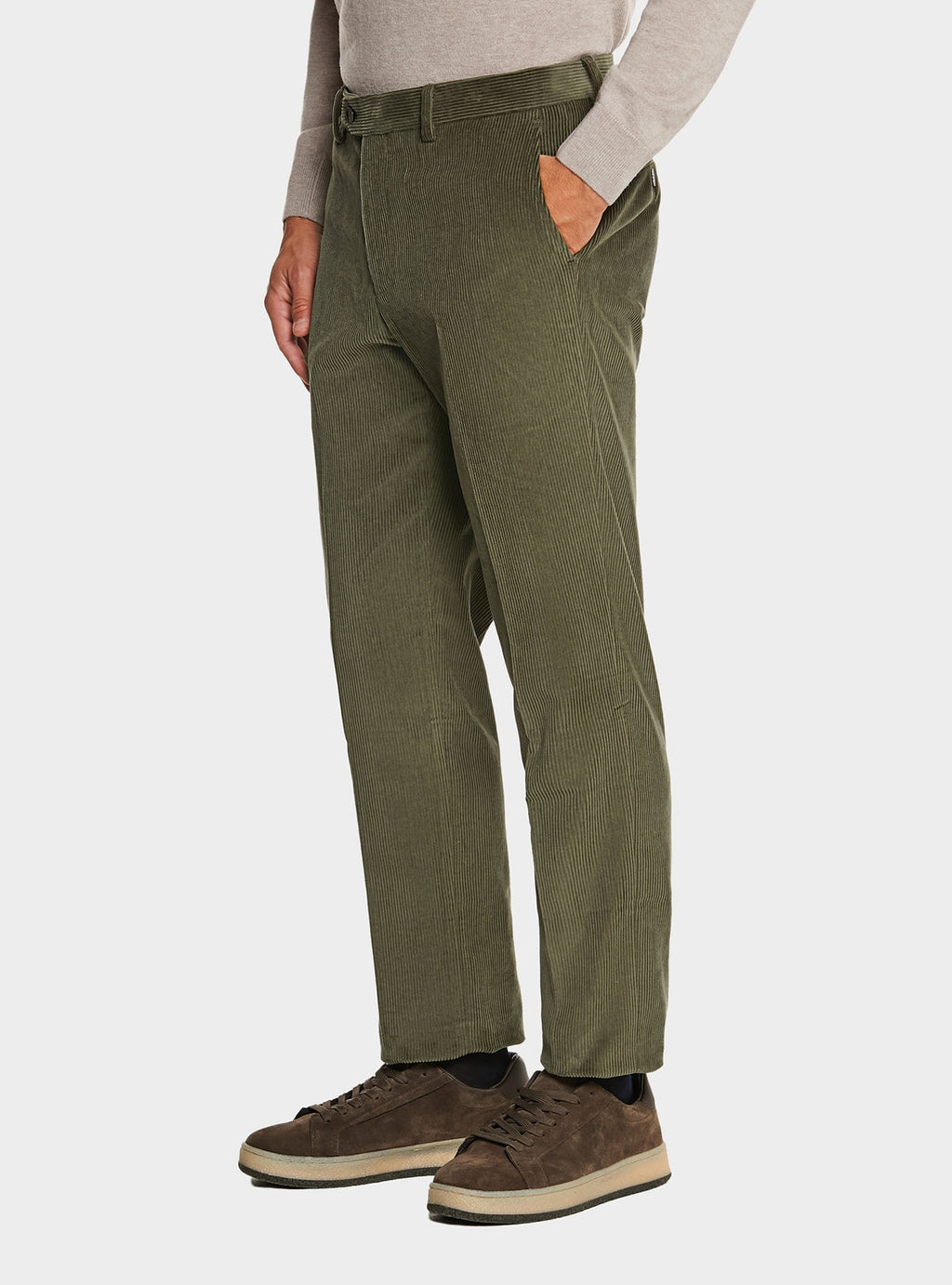 Pantalone tasca america in velluto a coste in puro cotone-0